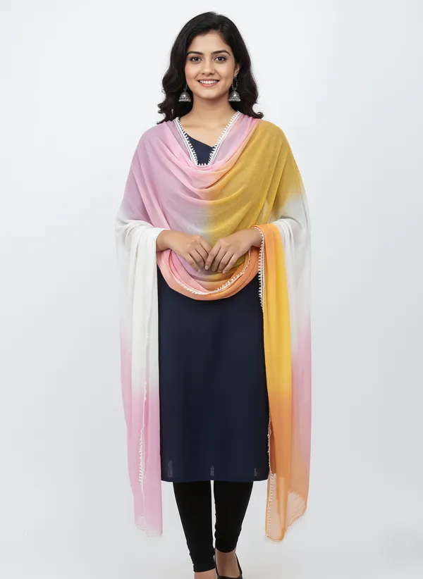Multicolor_Chiffon_Gradient_Lace_Trim_Dupatta_For_Women