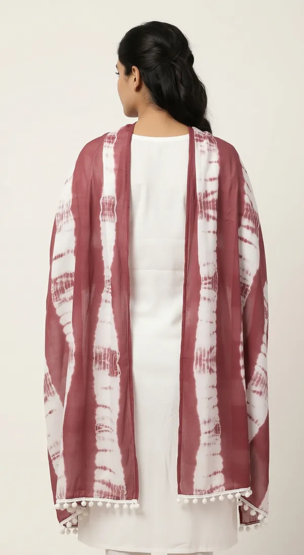 Maroon_Tie_Dye_Dupatta_for_Women