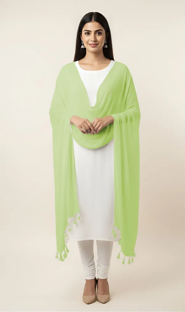 Green_Sheer_Solid_Dupatta_for_Women