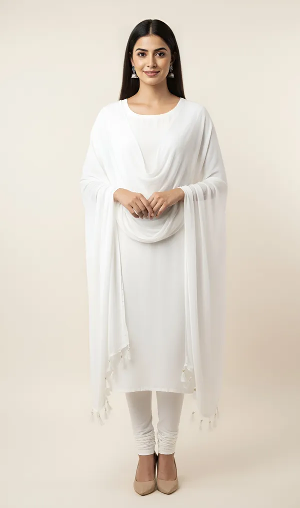 White_Straight_Fit_Kurta_Set_For_Women