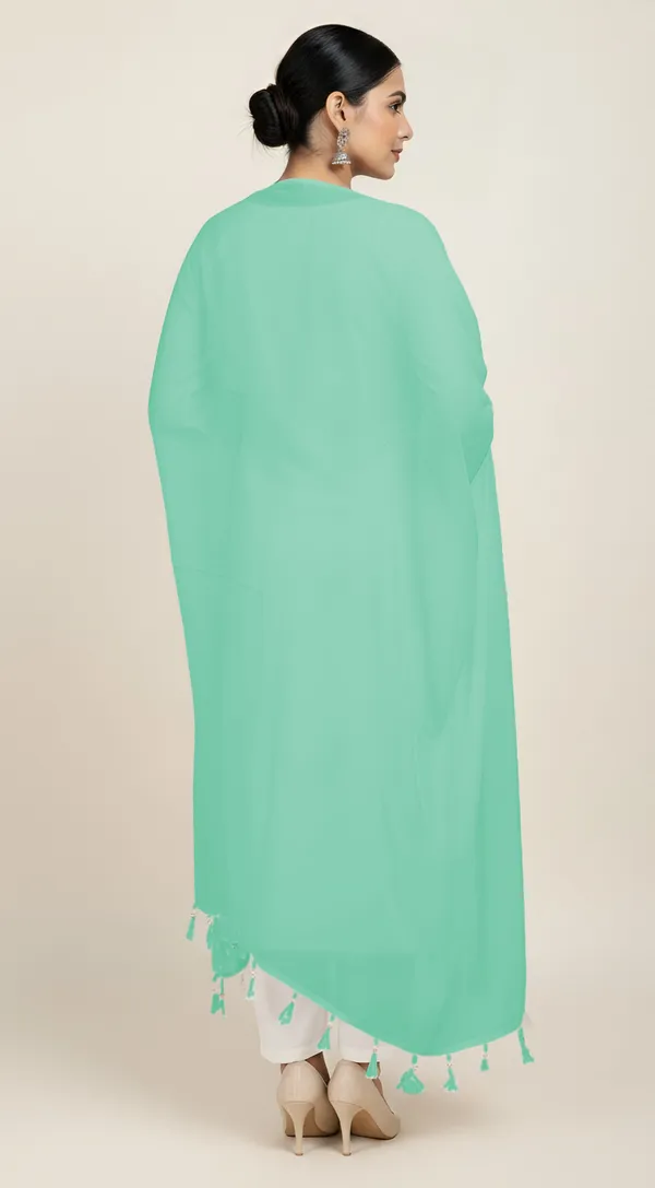 Mint_Green_Sheer_Tassel_Dupatta_for_Women