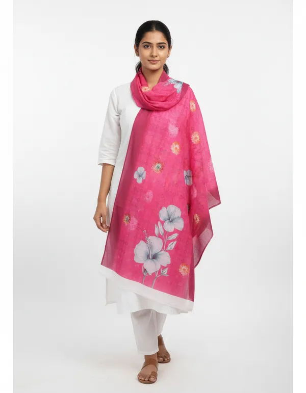 Pink_Maslin_Silk_Floral_Print_Dupatta_For_Women