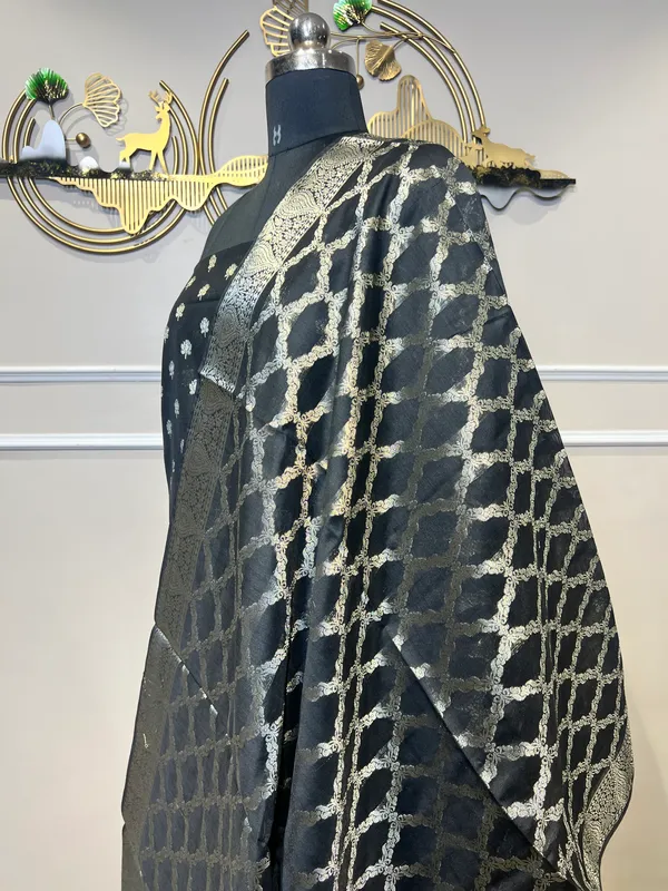 Black_Silk_Zari_Woven_Suit_For_Women
