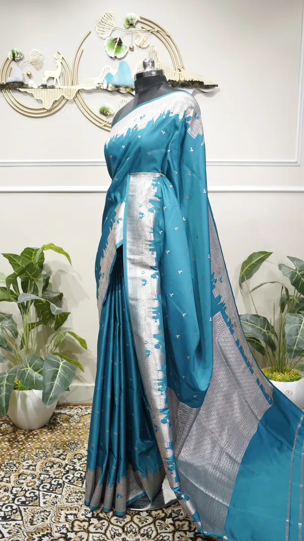 Pure_Mushroo_Silk_Banarasi_Ghaat_Saree