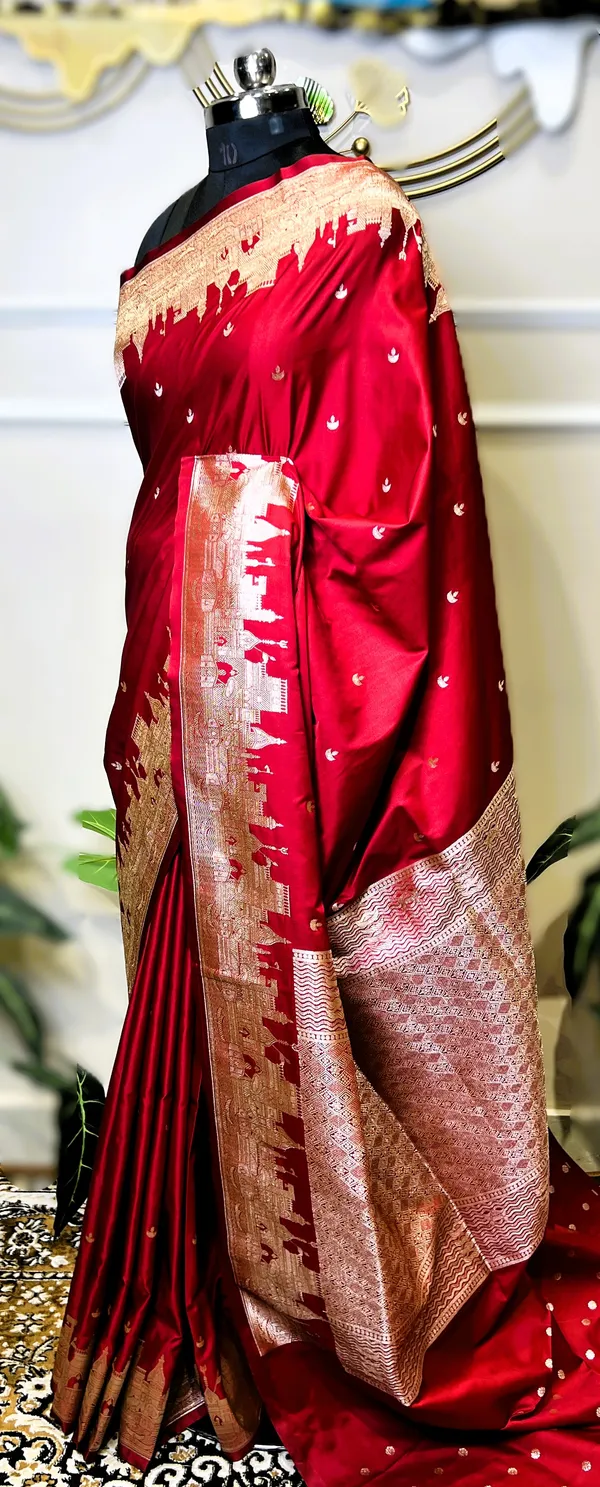 Pure_Mushroo_Silk_Banarasi_Ghaat_Saree