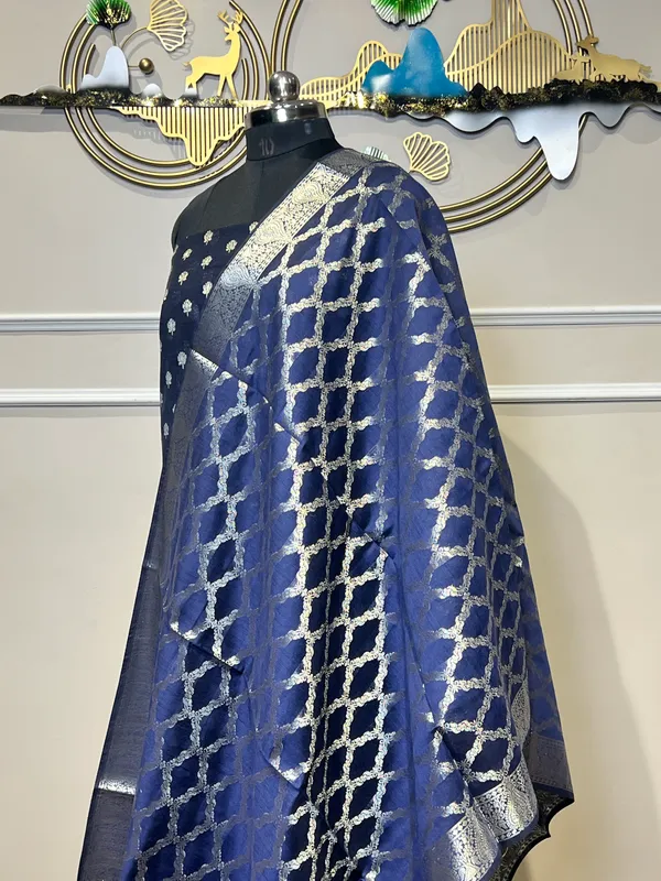 Blue_Woven_Ethnic_Suit_Set_for_Women