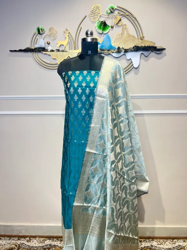 Teal_Ethnic_Suit_Set_With_Dupatta_For_Women