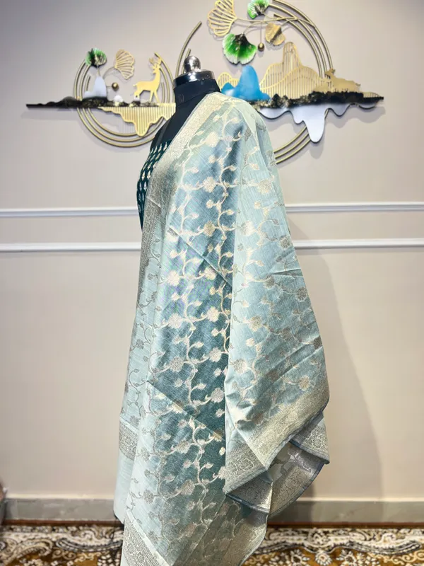 Blue_Floral_Woven_Suit_for_Women