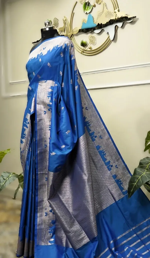 Pure_Mushroo_Silk_Banarasi_Ghaat_Saree
