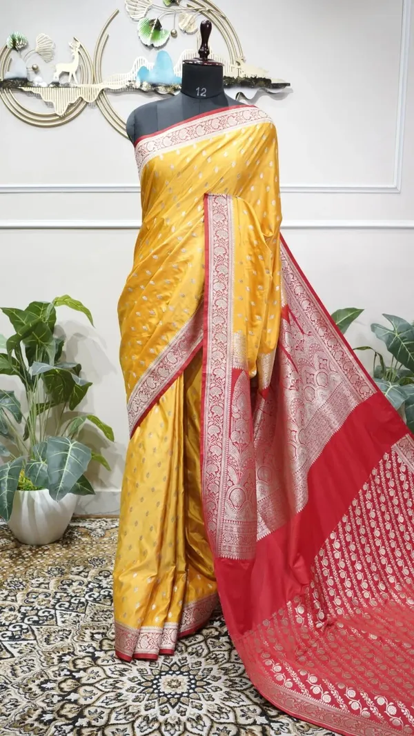 Banarasi_Mushroo_Silk_Contrast_Saree