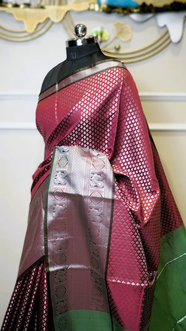 Banarasi_Raw_Silk_Saree_With_Paithni_Boarder