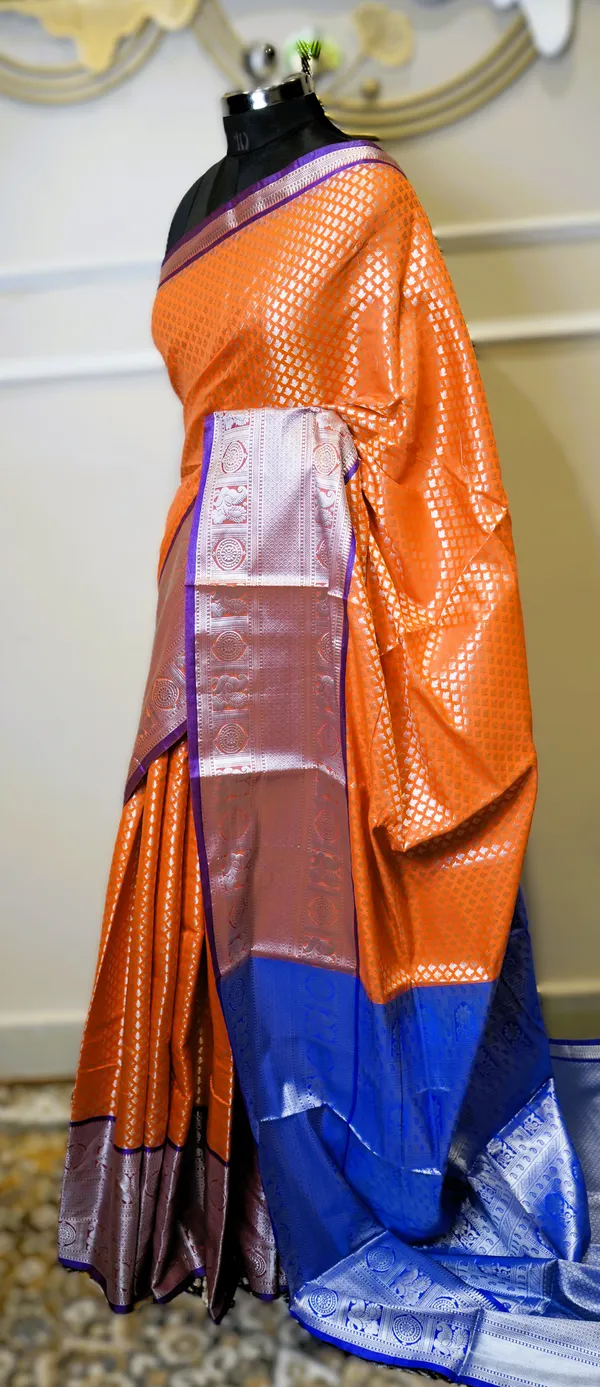 Banarasi_Raw_Silk_Saree_With_Paithni_Boarder