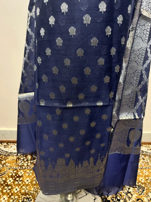 Blue_Woven_Ethnic_Suit_Set_for_Women