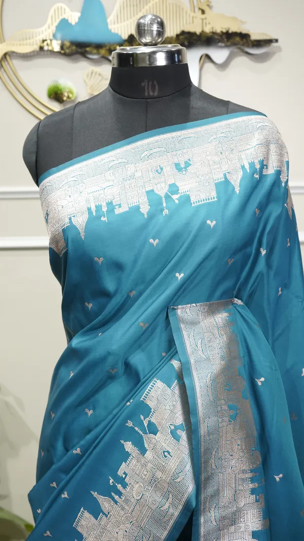 Pure_Mushroo_Silk_Banarasi_Ghaat_Saree