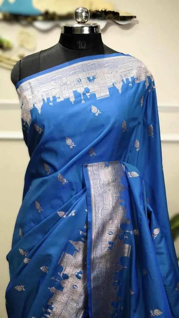 Pure_Mushroo_Silk_Banarasi_Ghaat_Saree