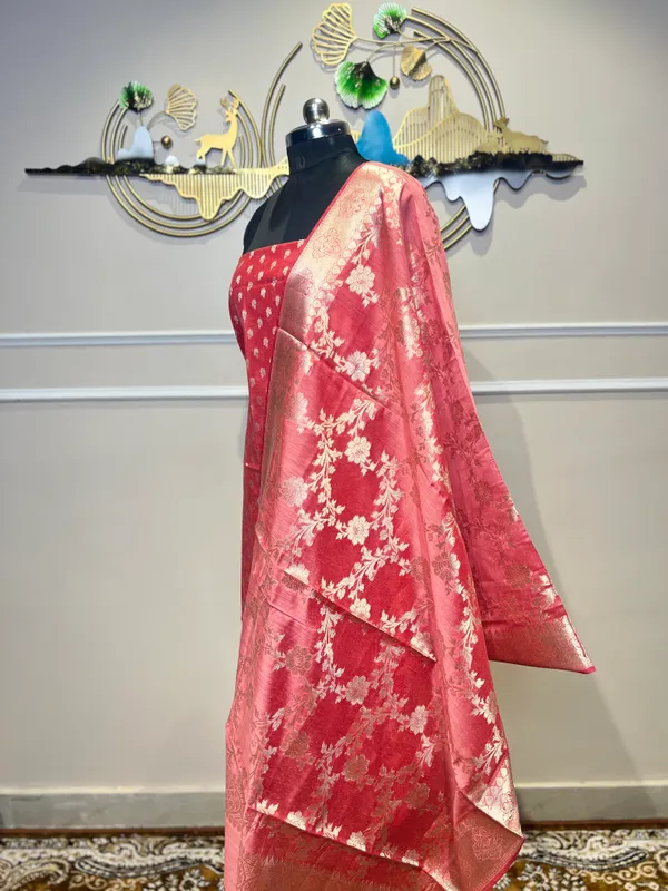Pink_Silk_Floral_Suit_for_Women