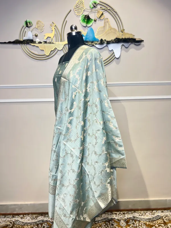 Light_Blue_Woven_Floral_Suit_for_Women