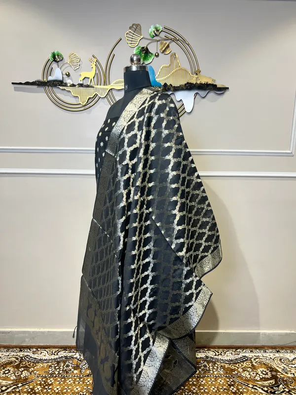 Black_Silk_Zari_Woven_Suit_For_Women