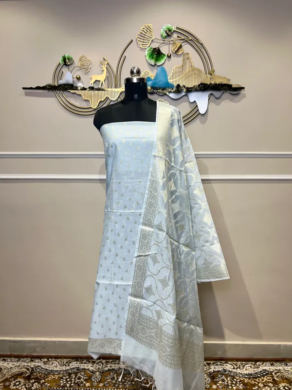 Light_Blue_Organza_Embroidered_Suit_for_Women