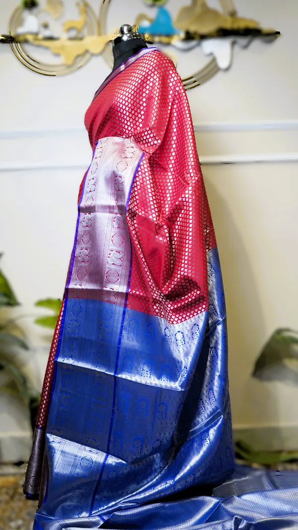 Banarasi_Raw_Silk_Saree_With_Paithni_Boarder