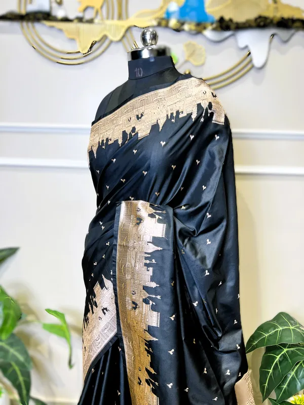 Pure_Mushroo_Silk_Banarasi_Ghaat_Saree