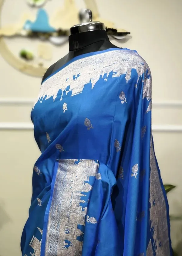 Pure_Mushroo_Silk_Banarasi_Ghaat_Saree