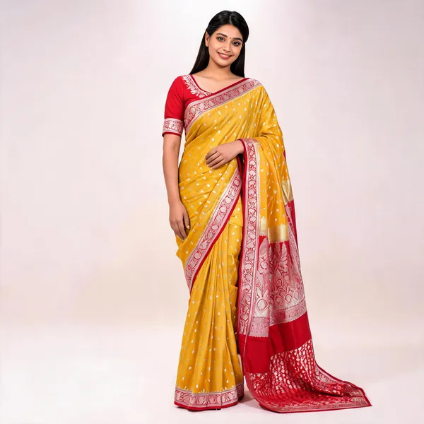 Banarasi_Mushroo_Silk_Contrast_Saree