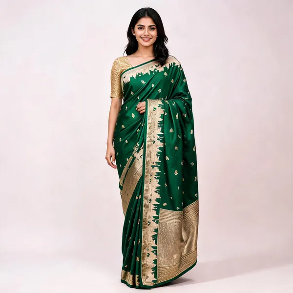 Pure_Mushroo_Silk_Banarasi_Ghaat_Saree