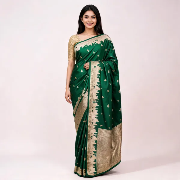 Pure_Mushroo_Silk_Banarasi_Ghaat_Saree