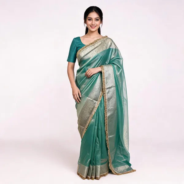 Banarasi_Tissue_Saree_With_Lace