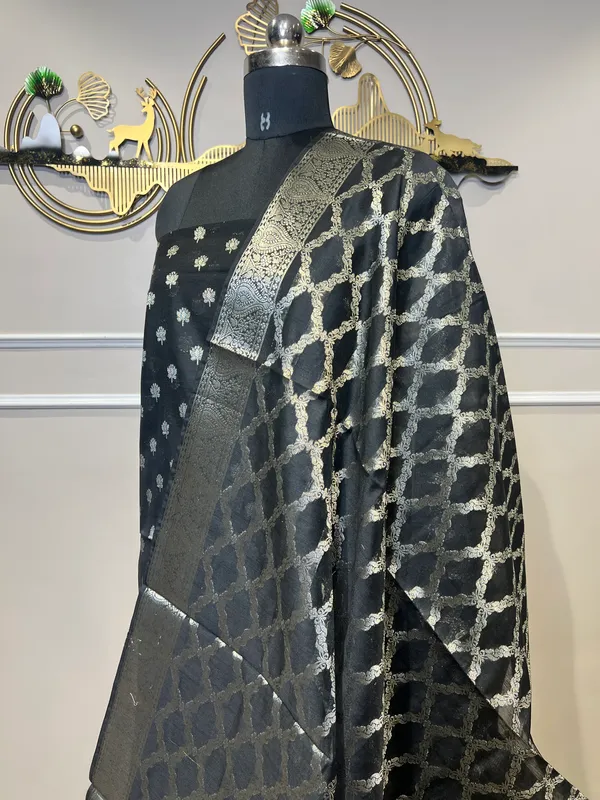 Black_Silk_Zari_Woven_Suit_For_Women