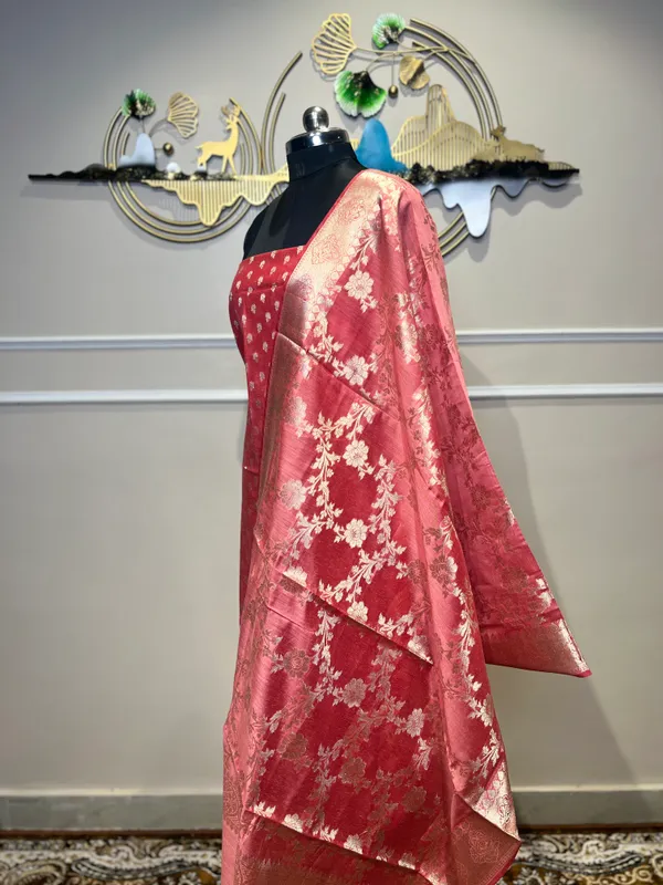 Pink_Silk_Floral_Suit_for_Women
