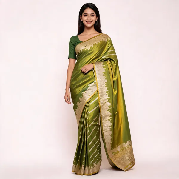 Pure_Mushroo_Silk_Banarasi_Ghaat_Saree