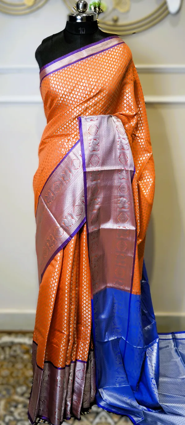 Banarasi_Raw_Silk_Saree_With_Paithni_Boarder
