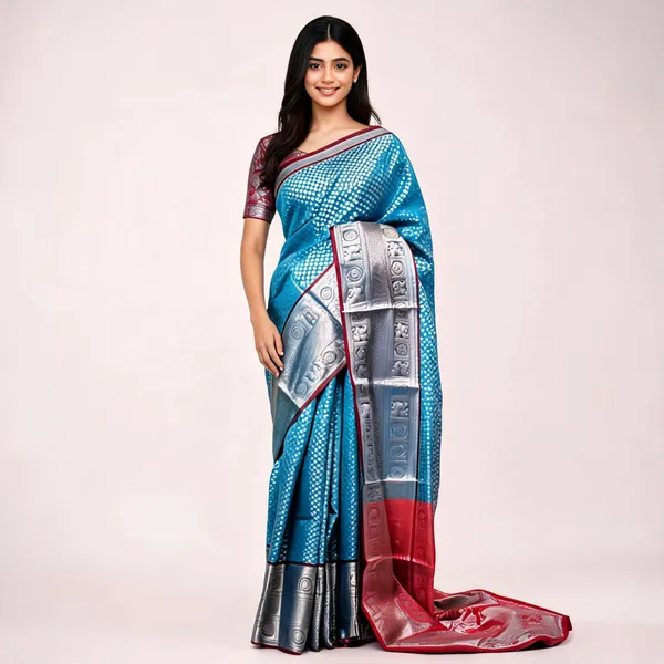 Banarasi_Raw_Silk_Saree_With_Paithni_Boarder