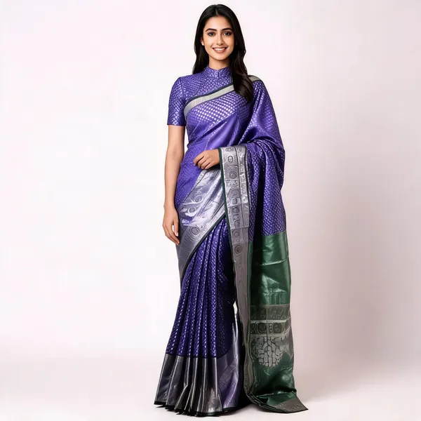 Banarasi_Raw_Silk_Saree_With_Paithni_Boarder