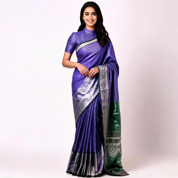 Banarasi_Raw_Silk_Saree_With_Paithni_Boarder