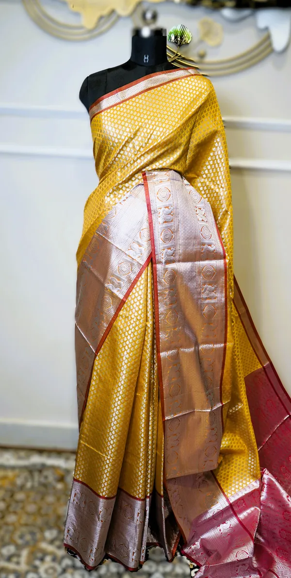 Banarasi_Raw_Silk_Saree_With_Paithni_Boarder