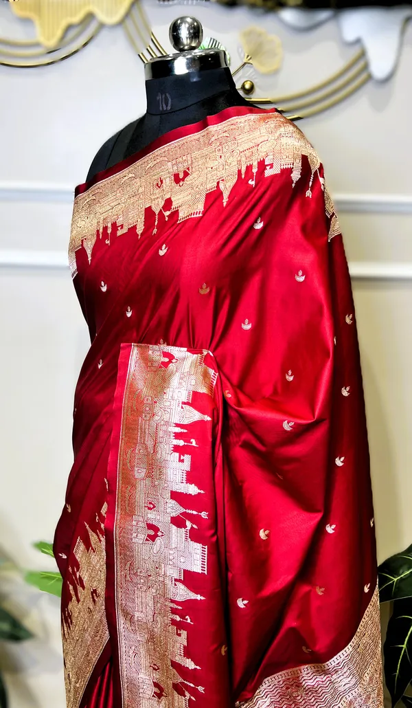 Pure_Mushroo_Silk_Banarasi_Ghaat_Saree