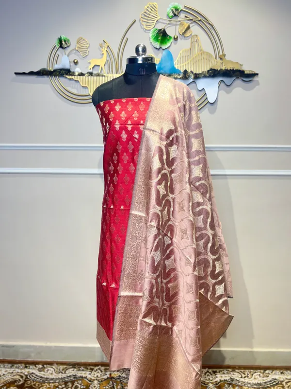 Pink_Woven_Traditional_Suit_for_Women