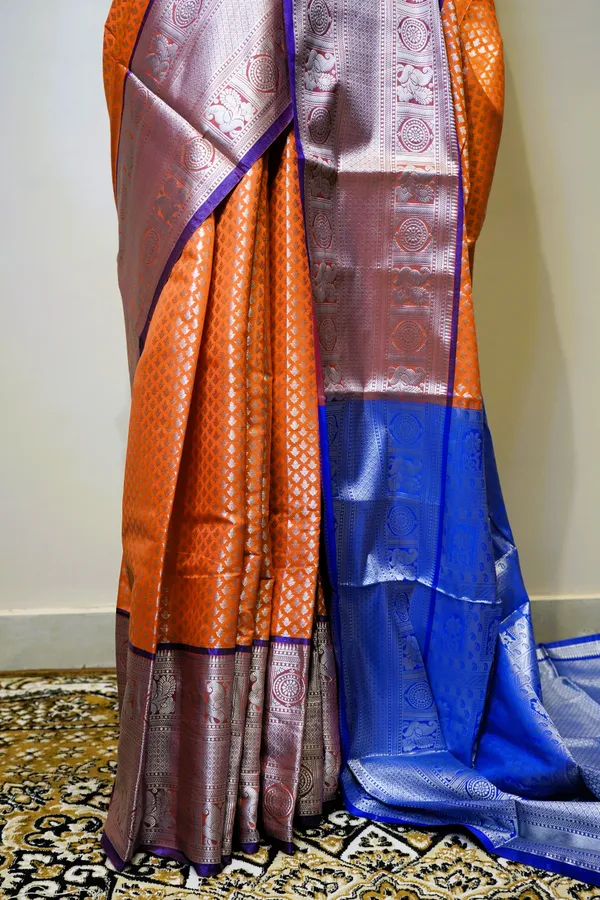 Banarasi_Raw_Silk_Saree_With_Paithni_Boarder