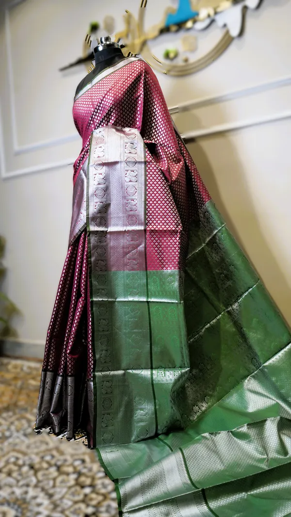 Banarasi_Raw_Silk_Saree_With_Paithni_Boarder