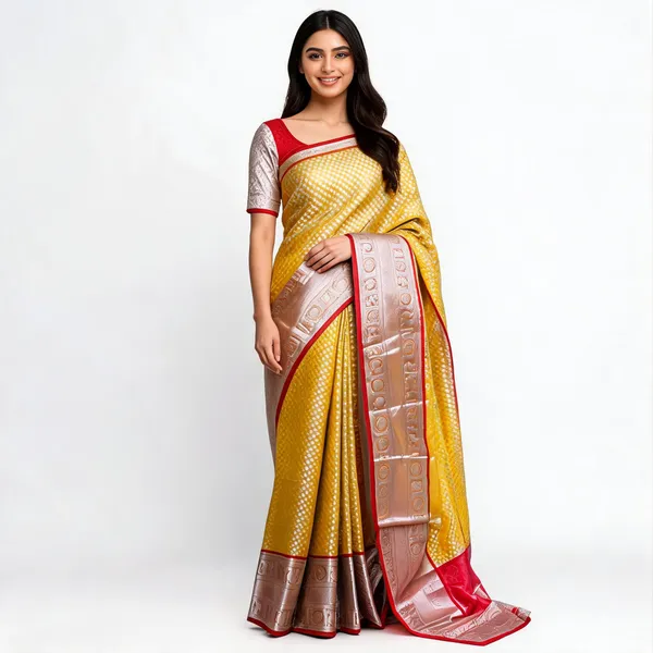 Banarasi_Raw_Silk_Saree_With_Paithni_Boarder