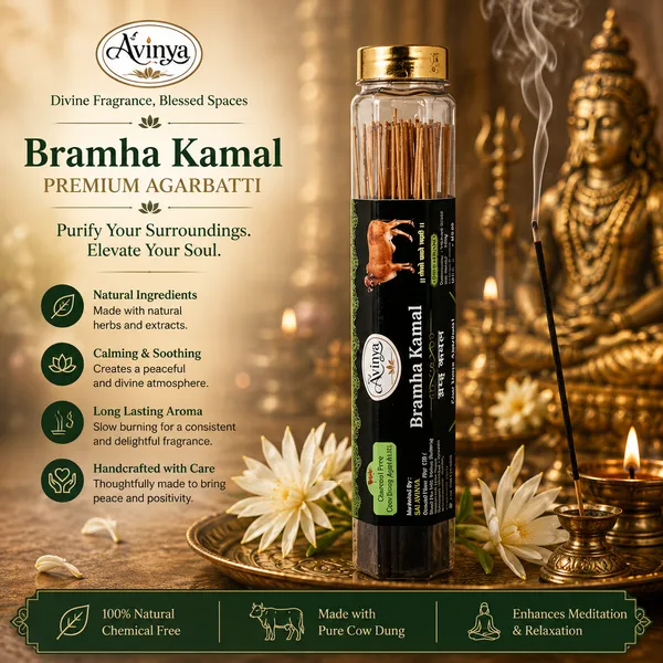 Sai_Avinya_Rose_,_Gau_Rudraksha_And_Brahma_Kamal_Cow_Dung_Agarbatti_Pack_Of_3