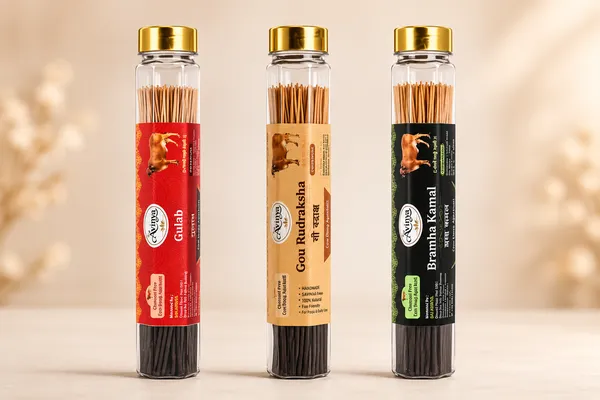 Sai_Avinya_Rose_Cow_Dung_,Rudraksha_Earthy_Woody_And_Brahma_Kamal_Incense_Sticks_Pack_Of_3