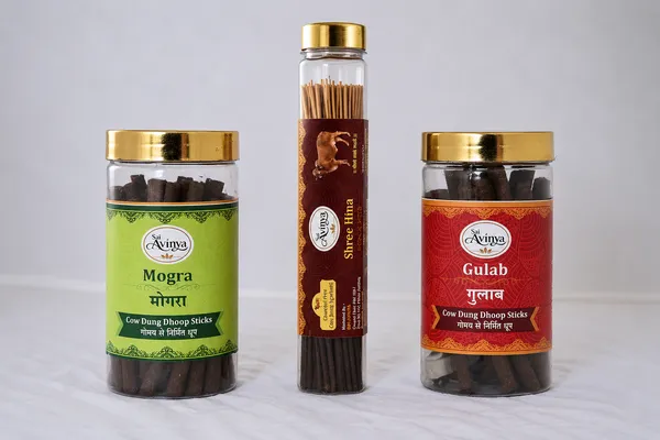 Sai_Avinya_Mogra_Cow_,Shree_Hina_&_Rose_Dung_Dhoop_Sticks_Pack_Of_3