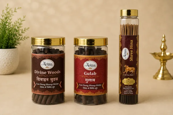 Sai_Avinya_Divine_Woods_,Rose_&__Shree_Hina_Cow_Dung_Dhoop_Sticks_Pack_Of_3
