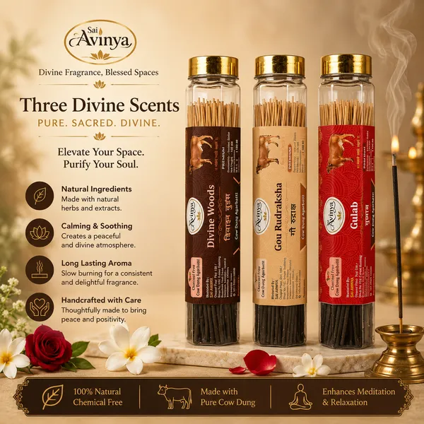 Sai_Avinya_Divine_Woods,_Gau_Rudraksha_&_Rose_Cow_Dung_Agarbatti_Pack_Of_3