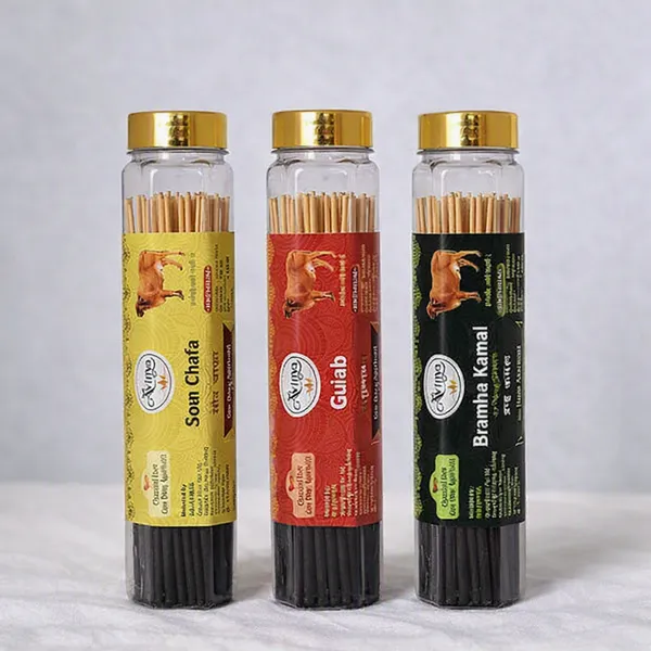 Sai_Avinya_Soan_Chafa_,Rose_&_Brahma_Kamal_Cow_Dung_Agarbatti_Pack_Of_3