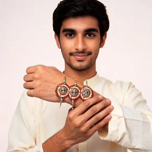 Sidharth_Enterprises_Ad_Stone_Multicolour_Rakhi_-_Pack_of_3